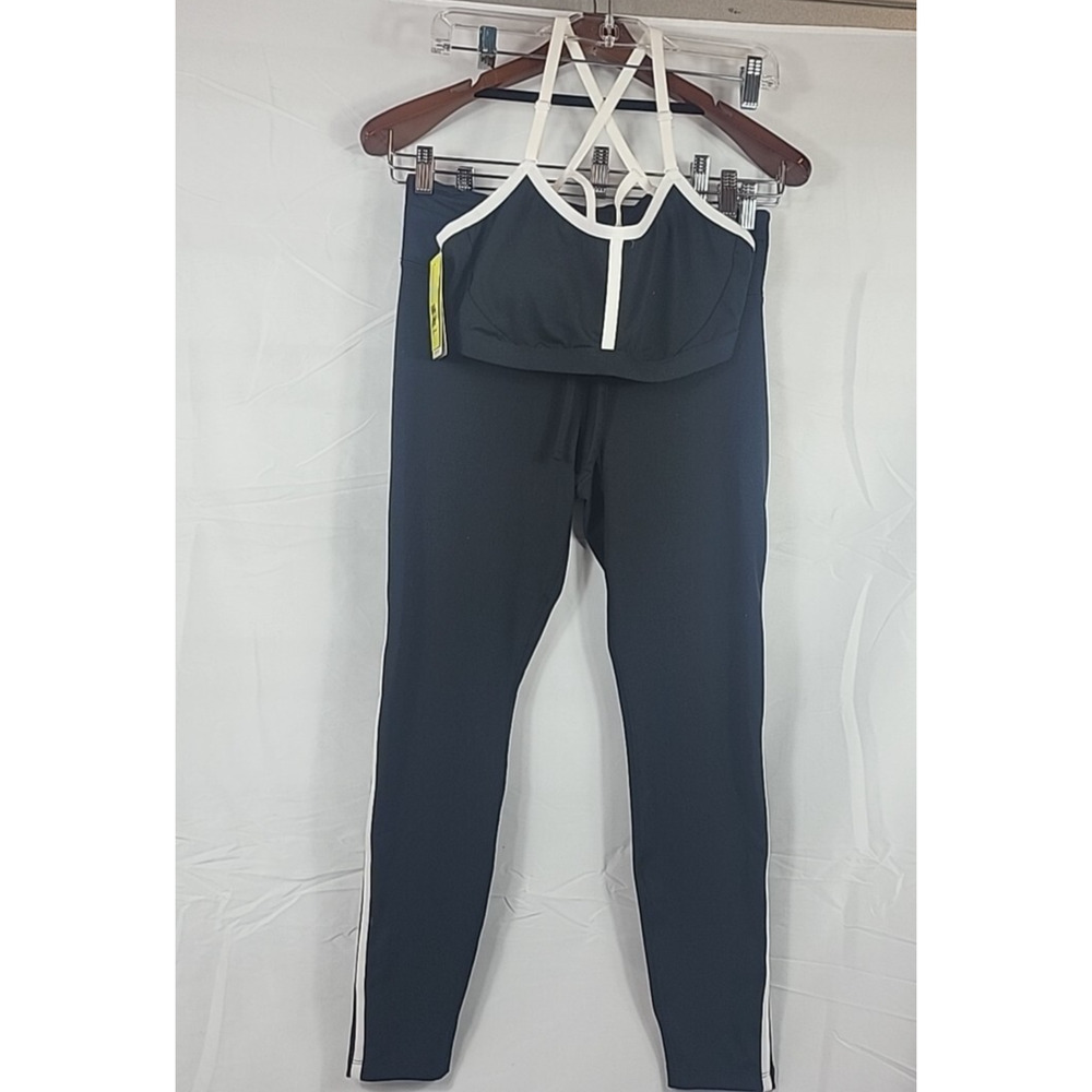 All In Motion 2 Pc Workout Outfit Activewear Gym Clothes Black